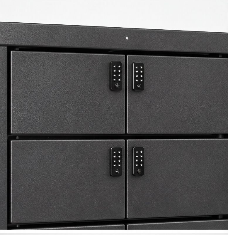 Casier de recharge pour smartphones - Libre-service sécurisé - 10 compartiments USB-C et Lightning_2