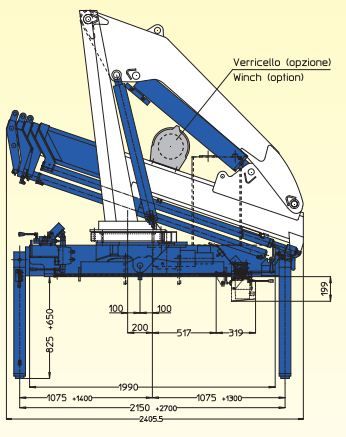 Grue auxiliaire Serie 14000 E ASC - Cormach - pression 295 bar, système métrique et impérial_2