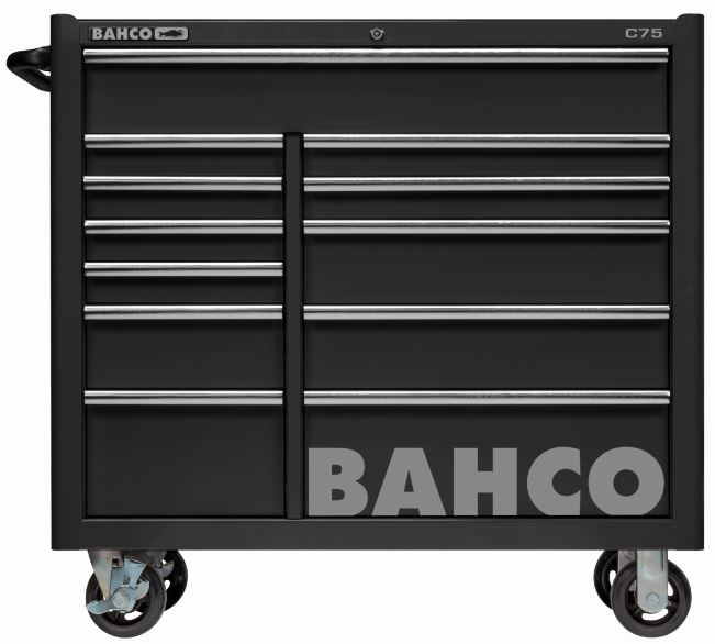 Servante classique C75 - 12 tiroirs, noir, 1100 mm x 501 mm x 50 mm - Ref : 1475KXL12BLACK_2