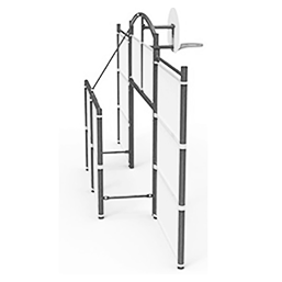 Fronton multisport - idéal pour milieu urbain - structure acier galvanisé - hauteur réglable - dimensions 7,56m x 2,90m x 1,23m_2