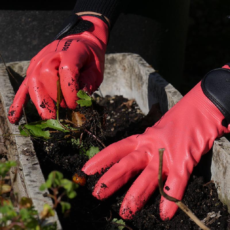 Gant de plantation ROSTAING - Taille 8 - Protection intégrale et ajustable - Nitrile et polyester - Convient aux allergiques au latex_2