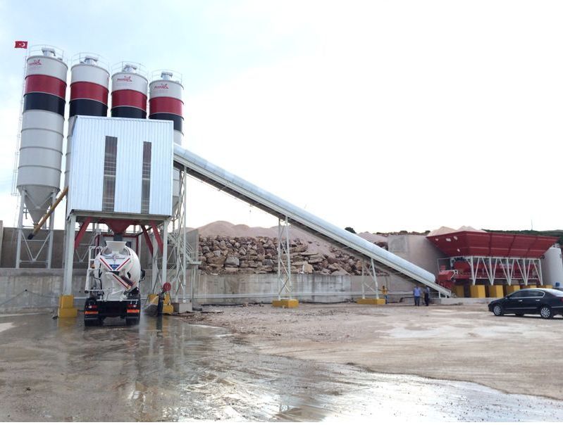 Promax S160 Centrale à Béton Fixe - 160 m³/h - Mélangeur Twin Shaft et Silo jusqu'à 500 tonnes_2