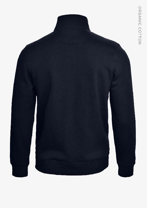 Sweat unisexe - Fermeture éclair ¼ à la mode - Glendale Unisexe - Bleu Marine - Nimbus_2