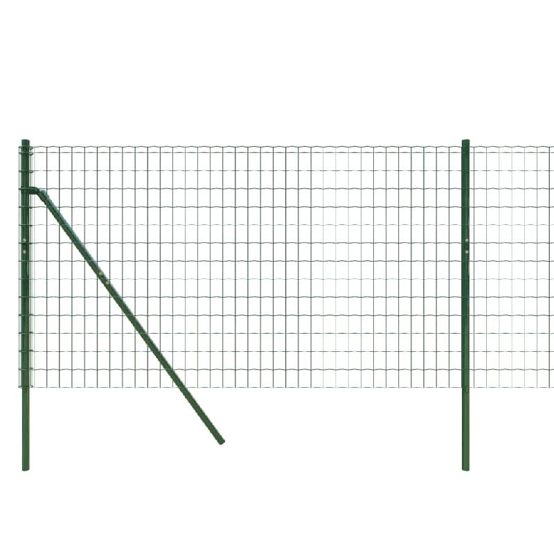 Vidaxl clôture en treillis métallique vert 1,1x10 m acier galvanisé 154050_2