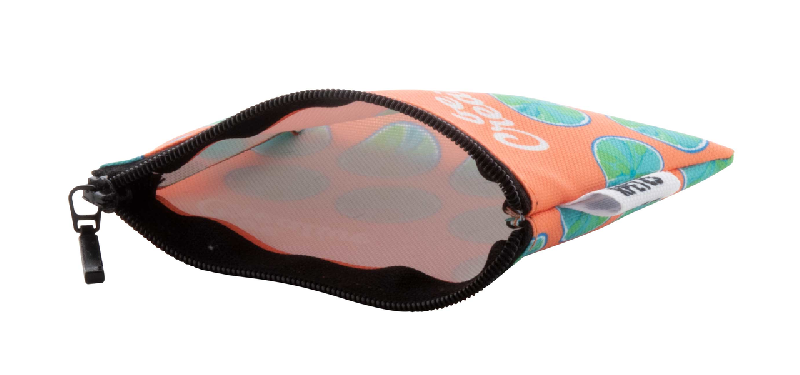 Porte-monnaie sur-mesure zippé en polyester 600D labélisé RPET - Impression sublimation_2
