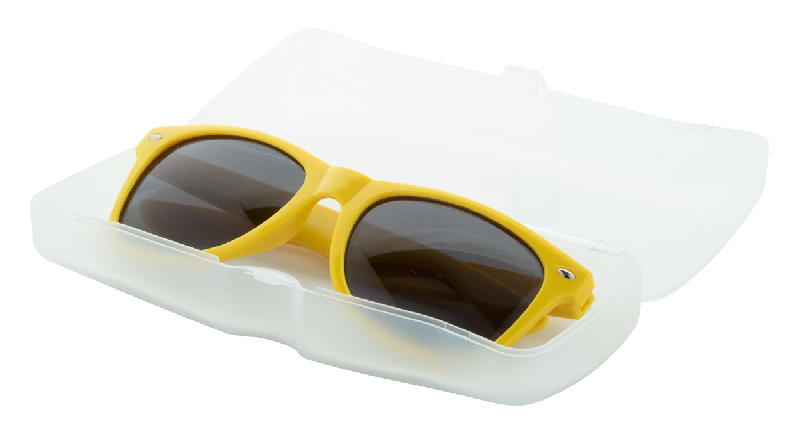 Étui à lunettes en plastique - rembourrage - couleur blanc - poids 65 gr_2