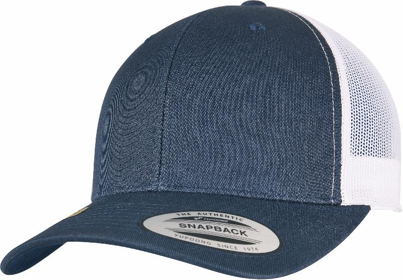 Casquette Classic retro trucker - FLEXFIT - bicolore en coton et polyester recyclé - Réf: FL6606RT_2