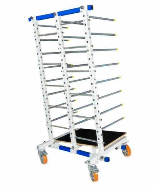 Chariot à étagères polyvalent et maniable pour le séchage de peinture et le transport - MASTERFLEX LT_2