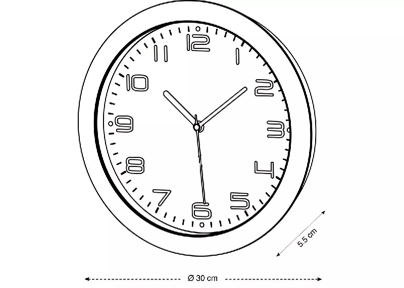 Horloge radio pilotée noire_2