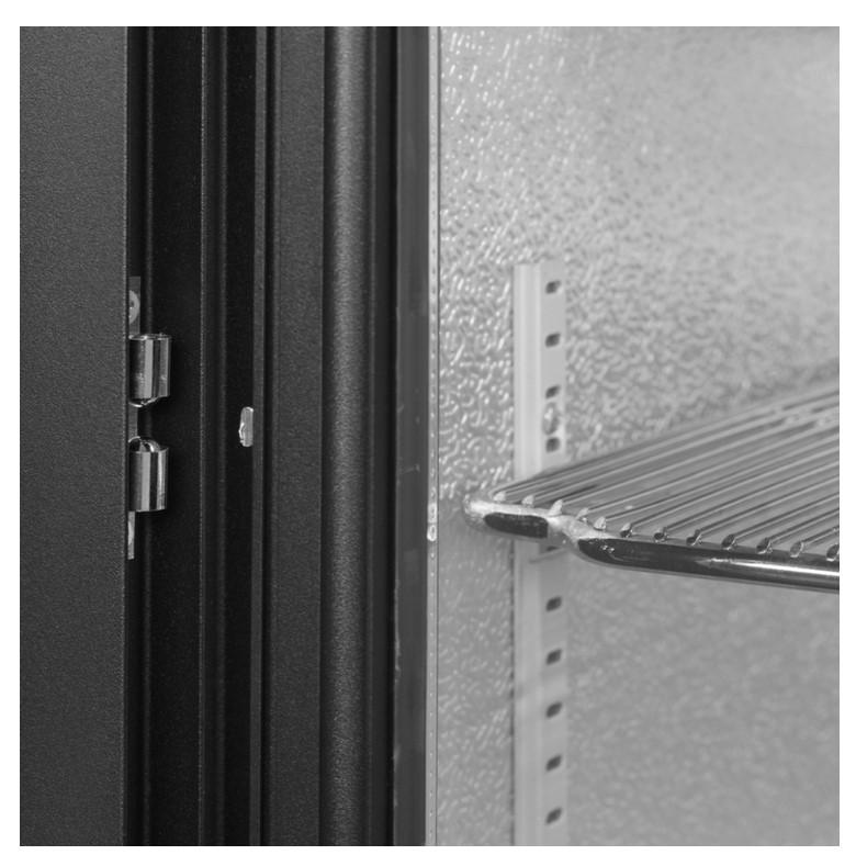 Arrière - bar 2 portes vitrées coulissantes et 4 clayettes chromées - 182 L | Tefcold - BA26S_2