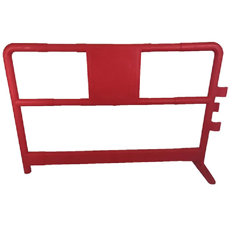 Barrière de chantier en polyéthylène rotomoulé - rouge - 150 cm x 100 cm x 40 cm - PLAST'UP ROTOMOULAGE_2