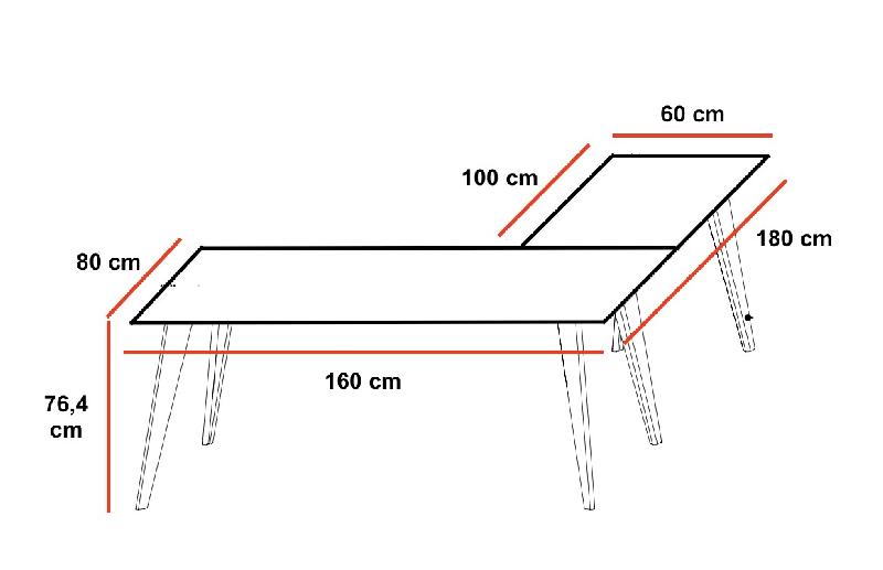 Bureau d'angle Pigreco Up - Martex - 160 x 180 cm, Jaune_2