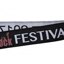 Satin'pass RFID - Référence : BRTISSERFID - Bracelet textile tissé personnalisable pour festivals et événements_2