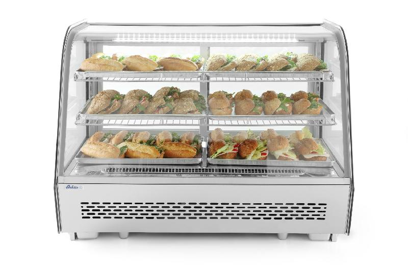 Vitrine réfrigérée de présentation pâtisserie positive 160L HENDI_2