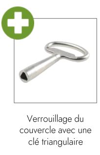 Corbeille TWIN-TWIN Basque bi-flux - Réf 161625 - Acier 1,5 mm et 3 mm - Capacité 2 x 60 litres - Protection antirouille_2