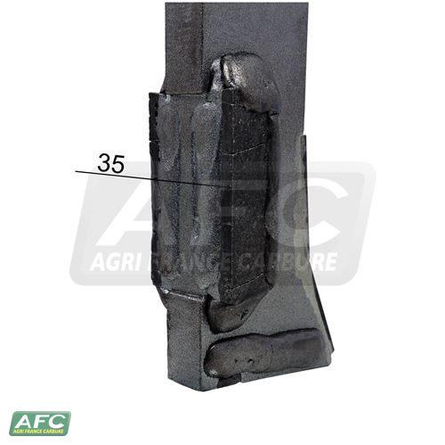 Dent de semoir carbure Amazone A0436867 - 1.5 kg - Plaquettes carbure bombées_2