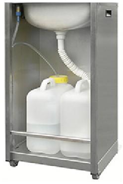 Lave-mains en inox autonome avec distributeurs de savon et de serviettes_2