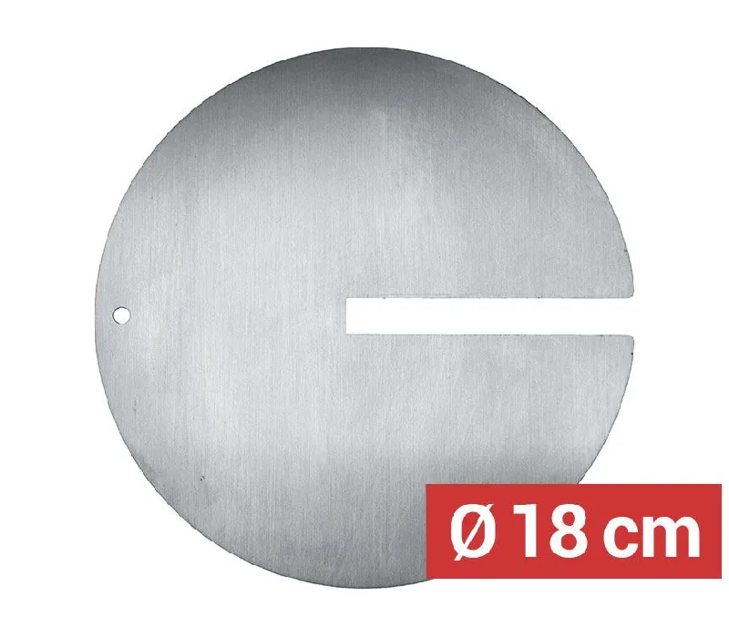 Plateau à viande pour brochette kebab avec fente - Ø 18 cm_2