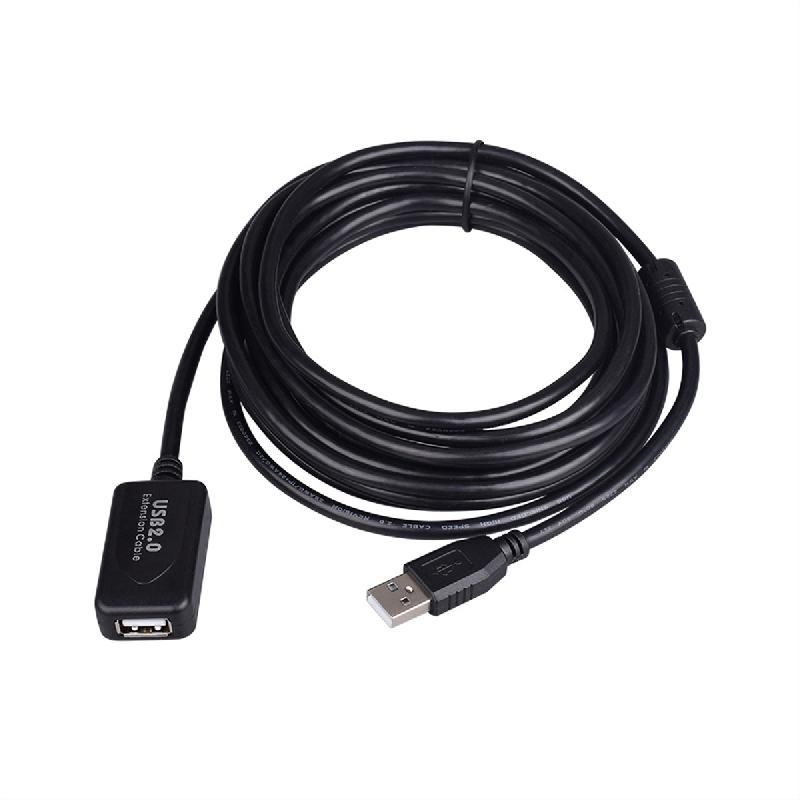 STANDARD Prolongation active USB 2.0, avec Repeater, noir, 10 m_2