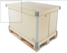 3121010 - Caisses en bois pliantes Drouin - Dimensions extérieures : 1200x1000x1068 mm - Réutilisables avec palettisation 4 entrées_2
