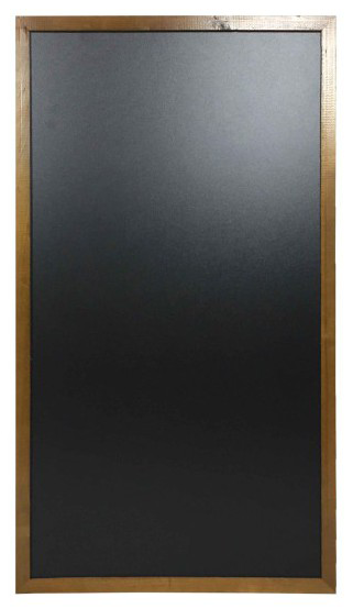 Ardoise menu murale - cadre bois grand format - 920 x 470 mm - Écriture double face - Fabrication française_2