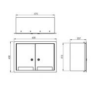 Flubox L Horizontale - Borne fixe de distribution d'énergie en inox 316L - Escaflux_2