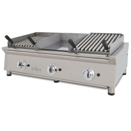 Plancha gaz modulaire FLEXI Ligne 600 - 6 brûleurs - 100 cm - 17,4 kW | Arilex 3MB_2