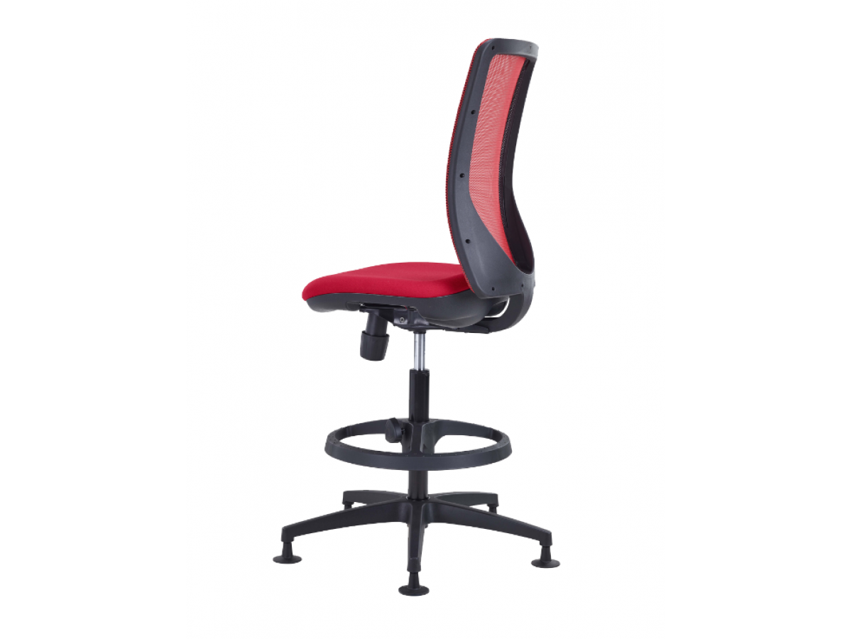 Siège technique haut synchrone ergonomique - ELLIOT - idéal pour architectes, caisses de magasins et ateliers, avec dossier respirant_2