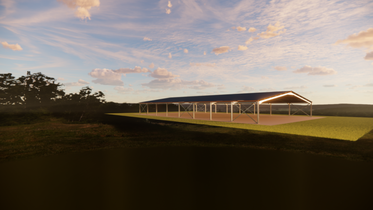 Bâtiment métallique ou manège équestre 25 x 40m - CHARP04 - structure robuste et modulable_2