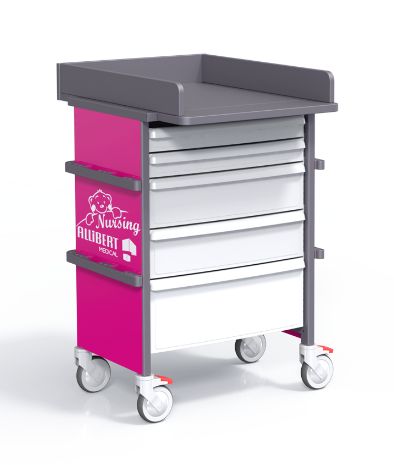 PP-CHARNURV1 - Chariot médical Allibert Medical - 30kg - Compact, modulable, avec système Easy Mov et Easy Clean_2