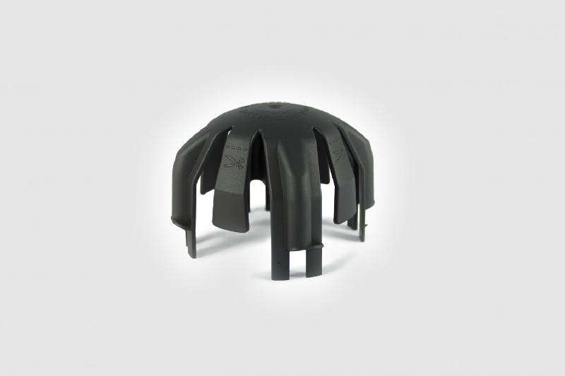 Lot de 3 cloches de protection SpotClip-IV-Slim pour spots encastrés fixes ultraplats - noir - hauteur 63 mm_2