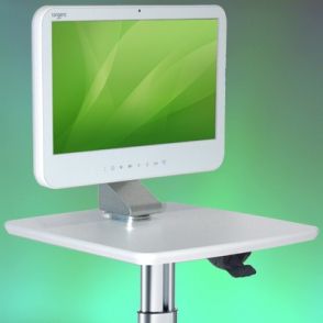 Chariot médical informatique - PC/All in One Mini Cart H Class HD - ErgonoFlex - 24,49 kg - Ajustable et Antibactérien_2