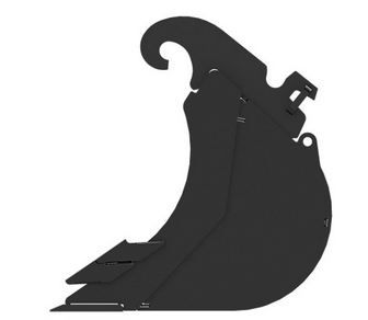 Godet d'excavation-mini-pelle - caterpillar finance france - 450 mm (18 in) - poids 36 kg_2