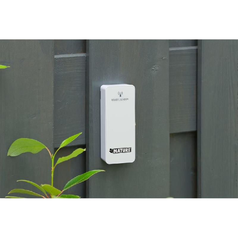 Nature station météo numérique h 14x8,5x3 cm blanc 447513_2