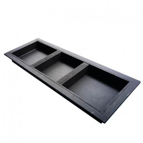 Niche en XPS prête à carreler 968 x 305 x 90 mm premium - noir - avec séparations amovibles pour hammam et salle de bain_2