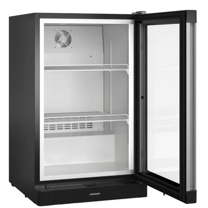 Réfrigérateur de comptoir noir vitré - 75 L | Liebherr BCv1103 744_2
