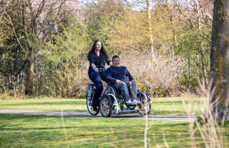 VéloPlus Tricycle Vélo pour Handicapé Transport Fauteuil Roulant_2