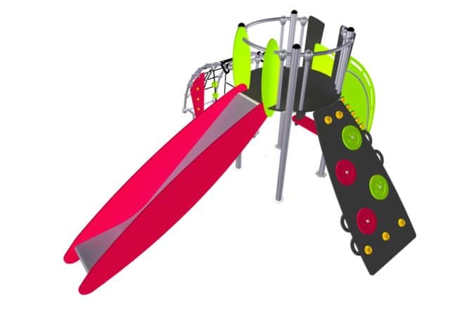 Structure multi-activités métallique Etnik Pemba - LD1EK0310 - Ludoparc - 1 tour - pour enfants de 2 à 8 ans_2