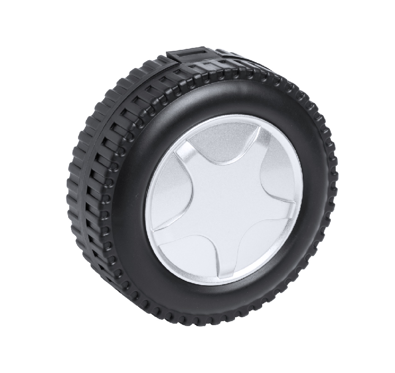 Set d'outils - 20 pièces dans un étui en plastique en forme de roue de voiture - couleur noire_2