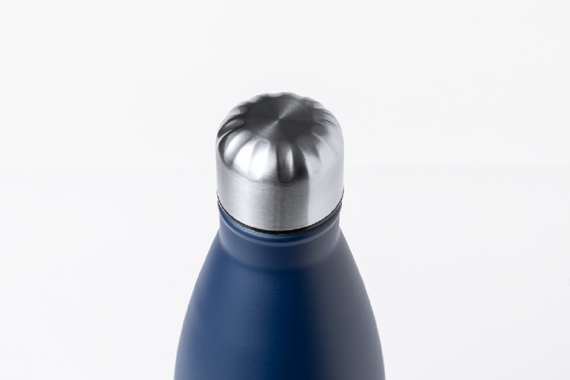 Thermos isolé en cuivre - Gourde isotherme en acier inoxydable 750 ml - Bleu foncé_2