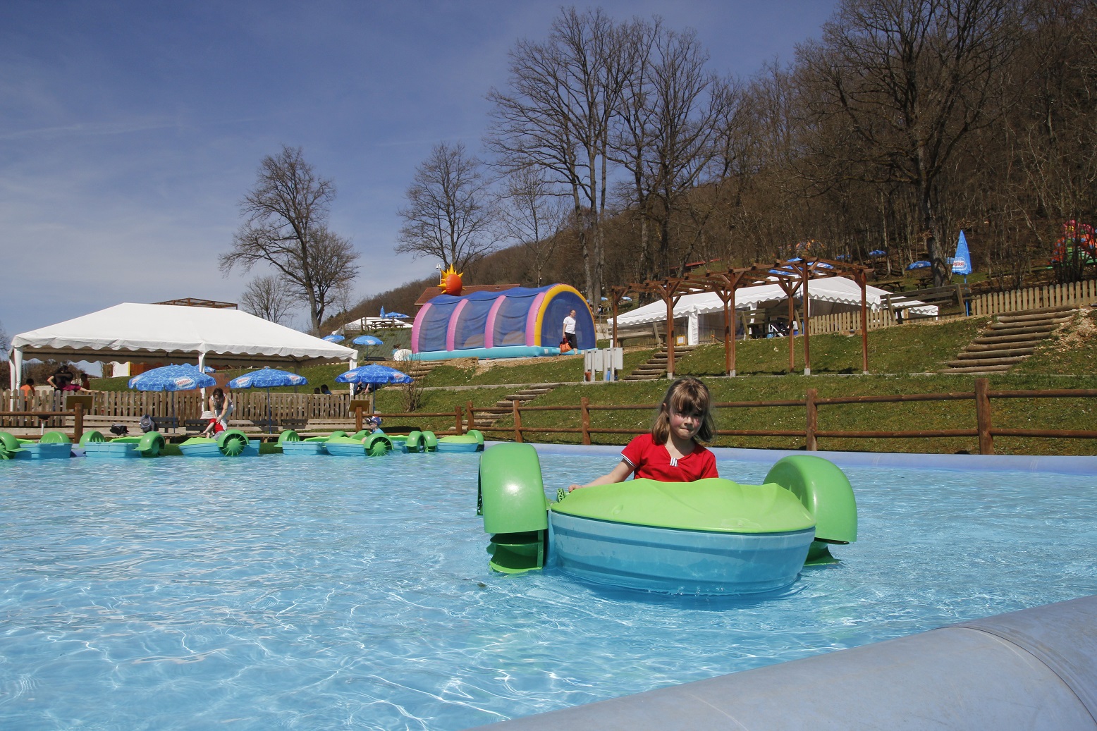 Bateau pédalier enfant (à manivelles à bras)_2