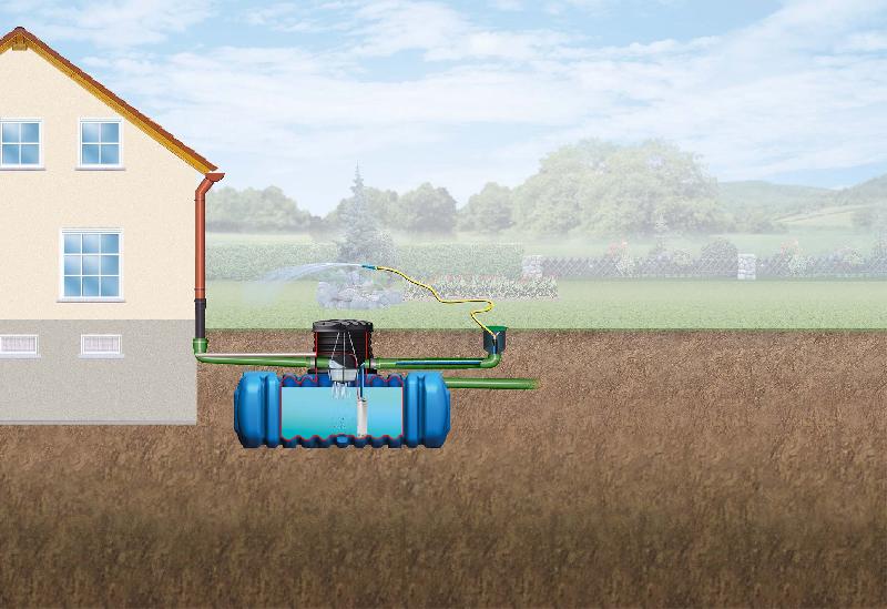 Cuve de stockage d'eau 5000L enterrée - polyéthylène - équipée pompe multicellulaire - GARANTIA_2