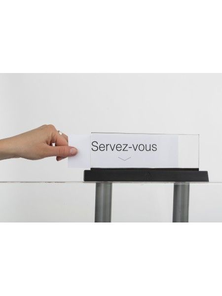 Ddpurm - Présentoir mobile grand modèle - Alba - étagères transparentes en PMA - 4 roues - montage rapide sans outils_2