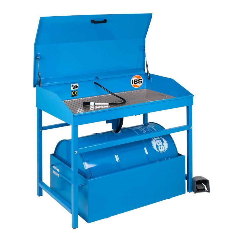 Fontaine de dégraissage manuelle - solvant MD - charge 250 kg - raccord sur fût - dimensions 1165x695x1055 mm_2