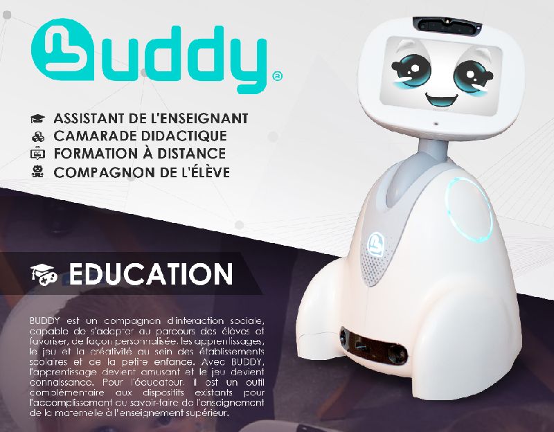 Robot Assistant Compagnon Surveillance Buddy Pro Blue Frog Robotics   Abonnement_2