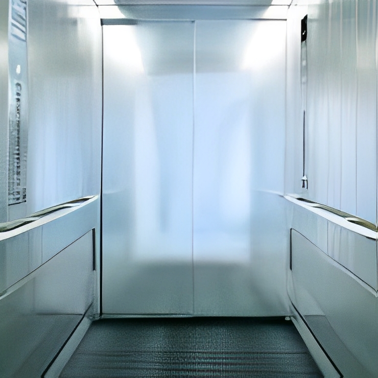 Élévateur avec portes à ouverture minimale de 1100 mm