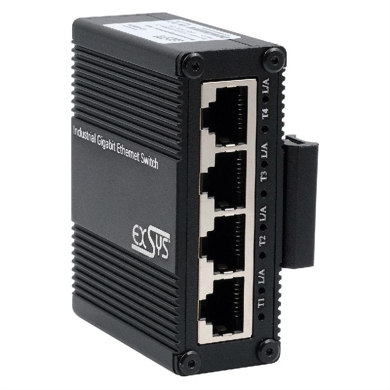 EXSYS EX-62021 Micro-switch Gigabit industriel à 5 ports, non géré, alimentation USB-C_2
