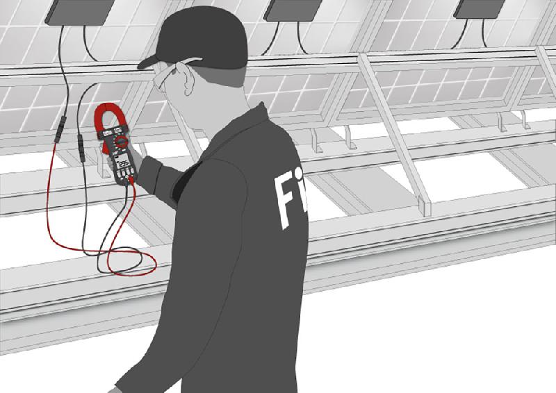 FI5098PV-KIT - Kit pince multimètre FI5098PV et cordons FIDL1-PV1500PV - MC4, 1500V CAT III DC, photovoltaïque_2