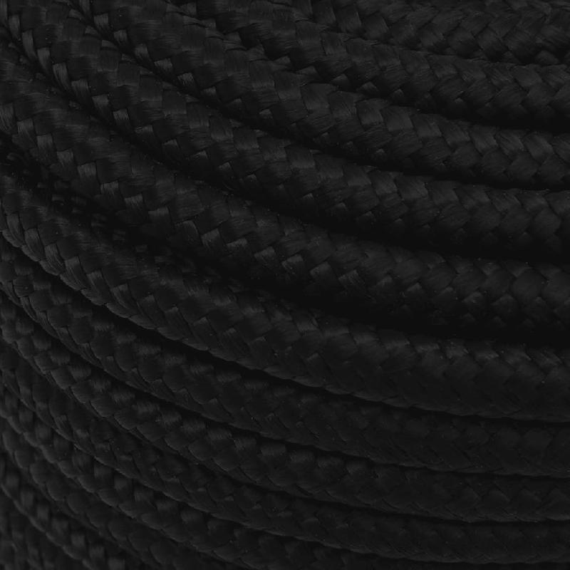 Vidaxl corde de travail noir 12 mm 250 m polyester 152829_2