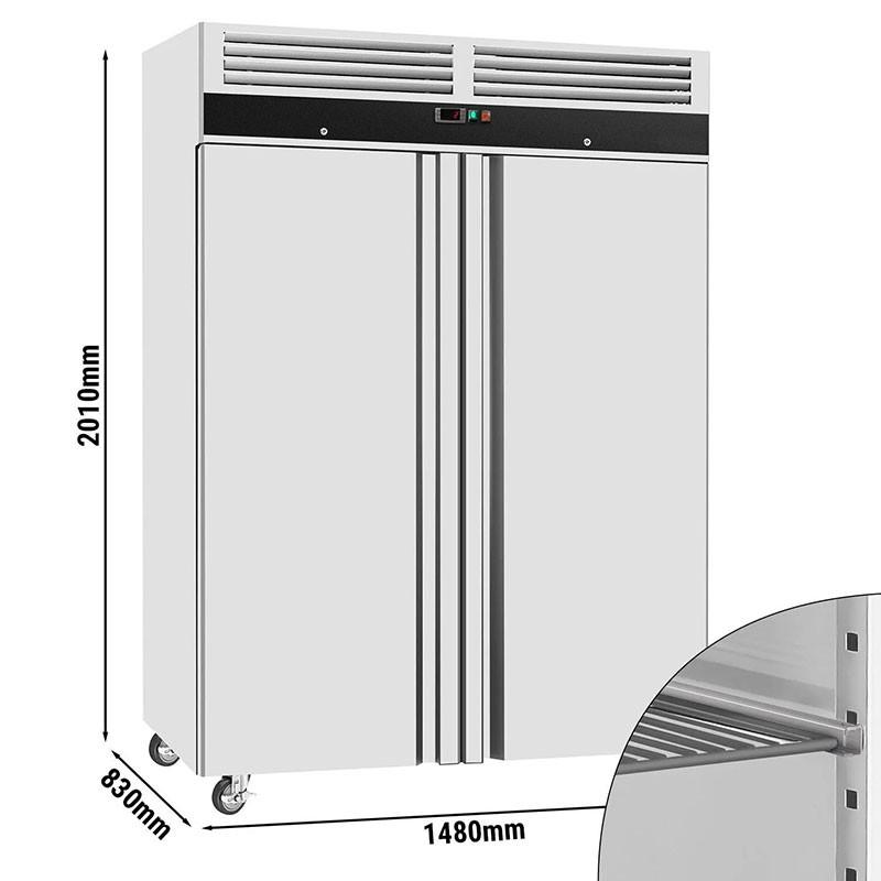 Armoire réfrigérée positive inox 2 portes - GN 2/1 - 960 L | GGM_2